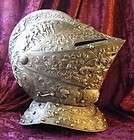 Victorian made iron cast Kings medieval jousting helmet knight armor 