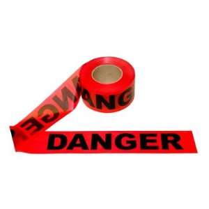   in. x 1000 ft Red Danger Tape   1.5 mil. Thickness