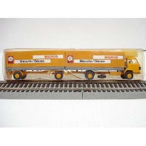  Roskopf Miniaturmodelle Migros 423 Saurer Double Hi way 