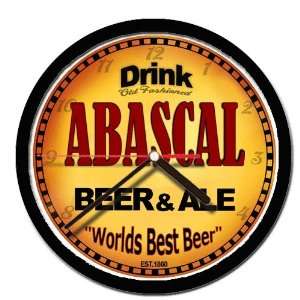  ABASCAL beer and ale wall clock 