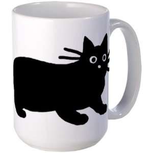 Black Cat Pets Large Mug by  