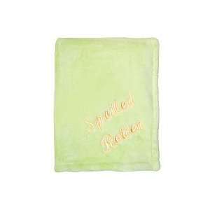  Tadpoles Blanket, MicroFleece Embroidered 30x40 Green, 1 