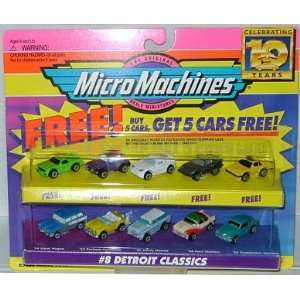   Micro Machines Detroit Classics #8 + 5 Bonus Cars Collection Toys