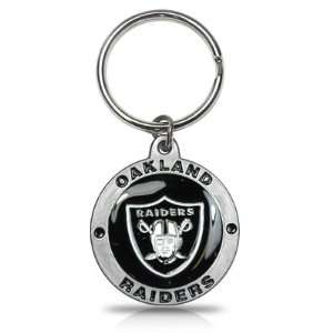   Oakland Raiders Logo Metal Key Chain, Official Licensed Automotive
