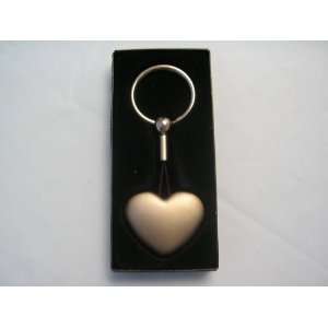  Metal Heart Shape Keychain with Red Light