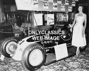 1955 KURTIS KRAFT OFFY RACE CAR DISPLAY PHOTO  INDY 500  