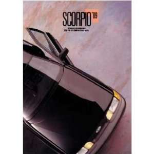  1989 MERKUR SCORPIO Sales Brochure Literature Book 