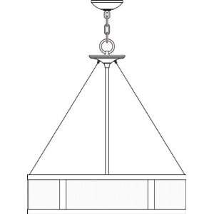  By Framburg Meridian Collection 4 Light Dining Chandeliers 