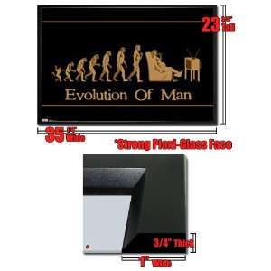 Framed Evolution Man Poster Human Couch Potato Fr6683 