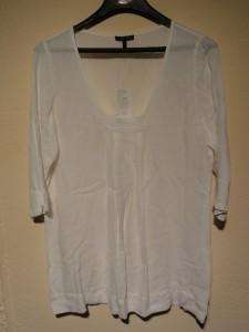 EILEEN FISHER SQUNK TUNIC, White, Size XS, MSRP $188.00  