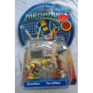  MegaMan NT Warrior GutsMan Vs. TorchMan 2 Figure Toys 