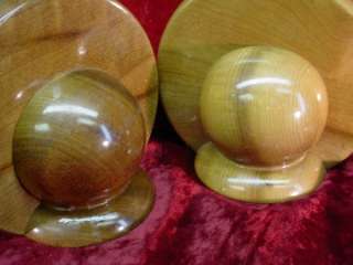   1930s MYRTLEWOOD BOOK ENDS Art Deco BOOKENDS Wood BALL QUALITY  