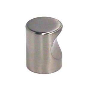  Nouveau   3/4 thumb indent cylinder knob in brushed satin 