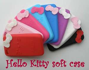 Hello Kitty Soft Back Cover Case Skin for iPhone 4 4G  