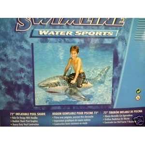  Swimline 72 Inflatable Float Pool Shark Toy Raft  9054 