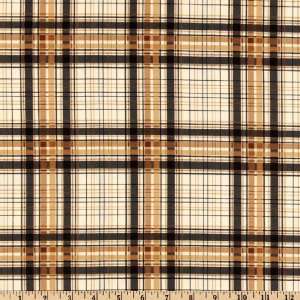  44 Wide Midnight Cowboy Plaid Brown Fabric By The Yard 