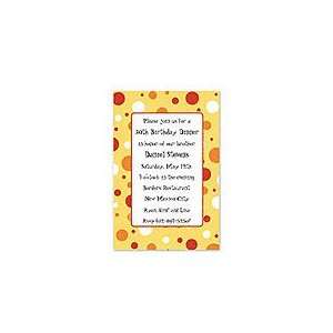   Dotted Border Birthday Party Invitations