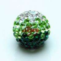   10mm 12mm Swarovski Crystal Loose Spacer Bead Multiple Color Pave Ball