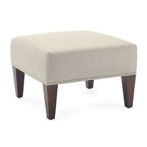 Williams Sonoma Home Fairfax Square Ottoman, Tapered Leg with Smooth 