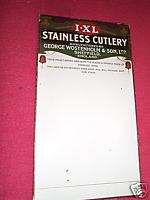 Rare Old IXL Cutlery Knives Cardboard Counter Display  