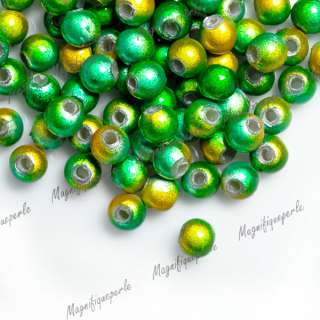 Acrylic 3D illusion Miracle round beads 18 Colours 5 sizes FREE 