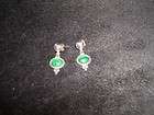 Malachite Sterling Drop Earrings  