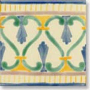  La Marsa Border Handpainted Ceramic Tile
