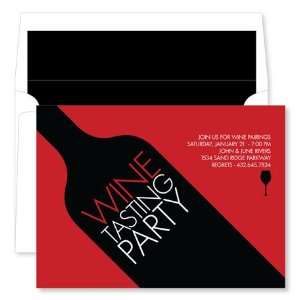  Noteworthy Collections   Invitations (Wine Tilt Black 