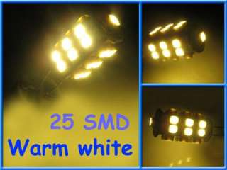 25 SMD LED Warm White Marine Light Lamp 12 V 360° G4 Bulb  