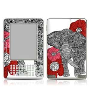 The Elephant Design Protective Decal Skin Sticker for  Kindle 2 