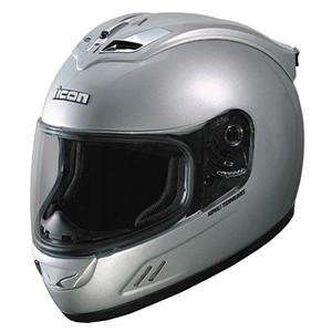  Icon Mainframe Solid Gloss Helmet   2X Large/Silver 