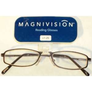  Magnivision Reading Glasses, Bristol, +1.25 Health 