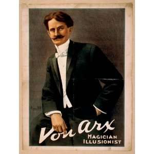  Poster Von Arx, magician, illusionist 1900
