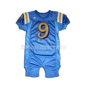 Blue No. 9 Game Used UCLA Adidas Football Jersey  Sports 