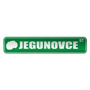     JEGUNOVCE ST  STREET SIGN CITY MACEDONIA