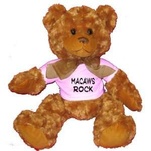  Macaws Rock Plush Teddy Bear with WHITE T Shirt Toys 