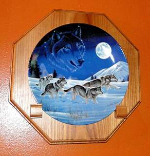   Plate Not Included. It Is A Brown Oak Wood Collectible Plate Holder