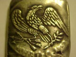   OUNCE SILVER VINTAGE INGOT WITH EAGLE AND LIBERTY HEAD TOKEN  