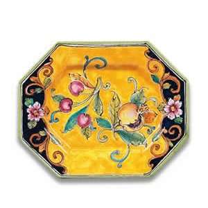  Handmade Lunetta Octagonal Platter From Italy Kitchen 