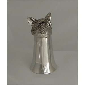  Pewter jigger   Raccoon