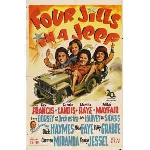  Four Jills in a Jeep Poster Movie 11 x 17 Inches   28cm x 