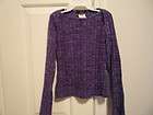 NWT Lei Ribbed Long Sleeve Stretch Shirt / Top ~ Shades of Purple ~ sz 