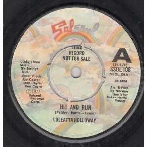   AND RUN 7 INCH (7 VINYL 45) UK SALSOUL 1977 LOLEATTA HOLLOWAY Music