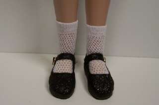 BLACK Glitter Doll Shoes For 14 Lark Piper Raven Wren♥  