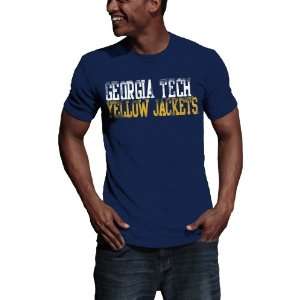 NCAA Georgia Tech Yellow Jackets Literality Vintage Heather Tee Shirt 