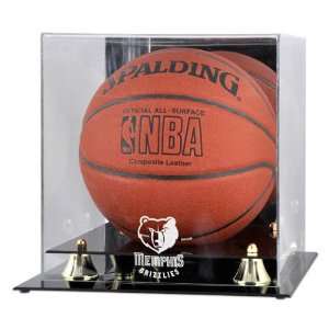  Memphis Grizzlies Golden Classic Logo Basketball Display 