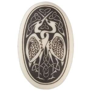  Children of Lir   Oval Porcelain Pendant Jewelry