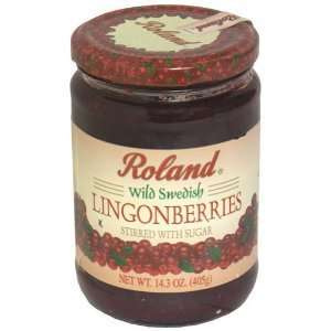 Roland, Fruit Wild Lingonberry, 14 OZ (Pack of 12)  