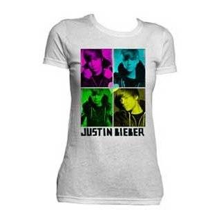  Justin Bieber Pink Stars Girls T Shirt Plus Size Clothing