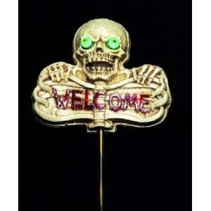  Christmas Source 640006 36 Inch Skull and Welcome Lawn 